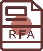 rfa creatief icoon ontwerp vector