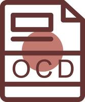 ocd creatief icoon ontwerp vector