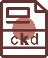 ckd creatief icoon ontwerp vector