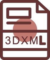 3dxml creatief icoon ontwerp vector