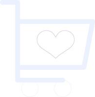 valentijnsdag troly creatief icoon ontwerp vector
