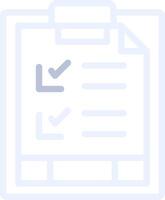checklist creatief icoon ontwerp vector