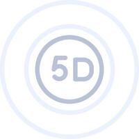 5d gegevens opslagruimte creatief icoon ontwerp vector