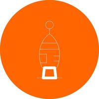 ruimte capsule creatief icoon ontwerp vector