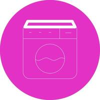 het wassen machine creatief icoon ontwerp vector