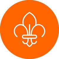 fleur de lis creatief icoon ontwerp vector