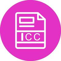 icc creatief icoon ontwerp vector