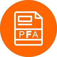 pfa creatief icoon ontwerp vector