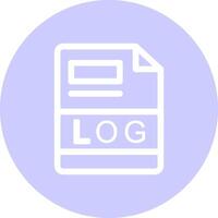 log creatief icoon ontwerp vector