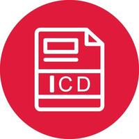 icd creatief icoon ontwerp vector
