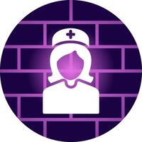 verpleegster creatief icoon ontwerp vector