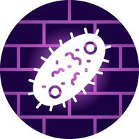 bacterie creatief icoon ontwerp vector