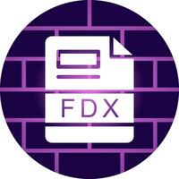 fdx creatief icoon ontwerp vector