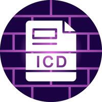 icd creatief icoon ontwerp vector