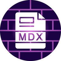 mdx creatief icoon ontwerp vector