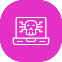 malware creatief icoon ontwerp vector