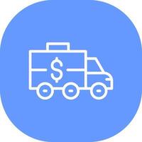 bank vrachtauto creatief icoon ontwerp vector