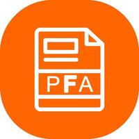 pfa creatief icoon ontwerp vector