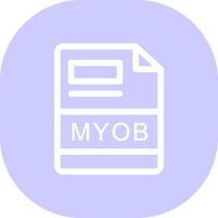 myoob creatief icoon ontwerp vector