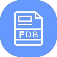 fdb creatief icoon ontwerp vector