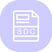 sdc creatief icoon ontwerp vector