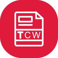 tcw creatief icoon ontwerp vector