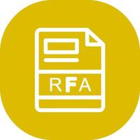 rfa creatief icoon ontwerp vector