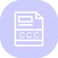 ccc creatief icoon ontwerp vector
