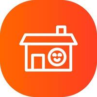 gelukkig huis creatief icoon ontwerp vector