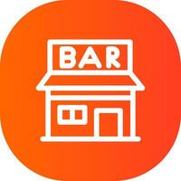 bar creatief icoon ontwerp vector