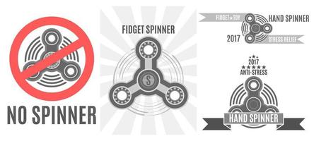 post-spinning spinner is het beste speelgoed voor stressvermindering in deze vector