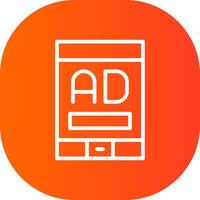 mobiel reclame creatief icoon ontwerp vector
