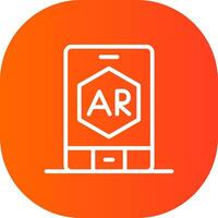 ar app creatief icoon ontwerp vector