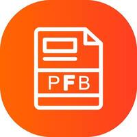 pfb creatief icoon ontwerp vector