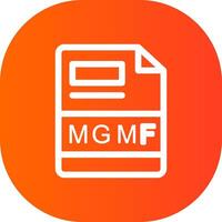 mgmf creatief icoon ontwerp vector