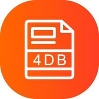 4 dB creatief icoon ontwerp vector