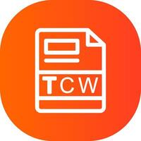 tcw creatief icoon ontwerp vector