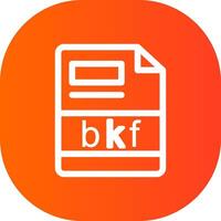 bkf creatief icoon ontwerp vector