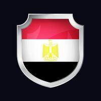 Egypte zilver schild vlag icoon vector