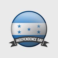 Honduras ronde onafhankelijkheid dag insigne vector