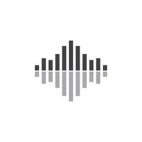 geluidsgolf muziek- icoon vector