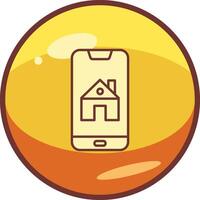 smartphone huis controle vector icoon