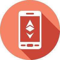 ethereum smartphone vector icoon