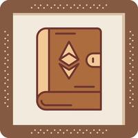 ethereum boek vector icoon