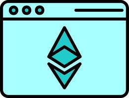 ethereum browser vector icoon