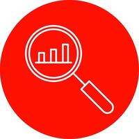 analyse lijn cirkel kleur icoon vector