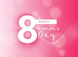 mooi roze Internationale vrouw dag ontwerp achtergrond vector