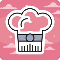 chef hoed vector icon