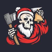 santa claus grim reaper vectorillustratie vector