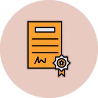 certificaat vector pictogram